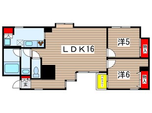 インシティ１００の物件間取画像